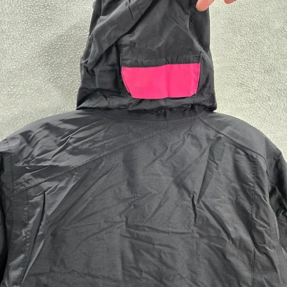 VANS Women Activewear Jacket Small Black Pink Colorblock Snow Full Zip Pocket - Picture 8 of 11